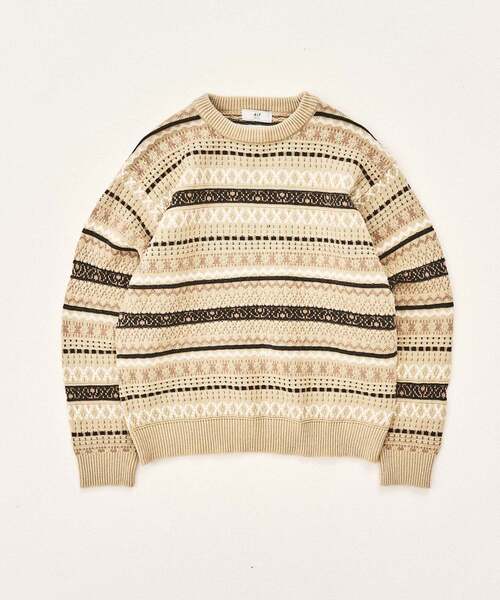 フェアアイルクルーニット（ニット/セーター）｜417 EDIFICE（フォー