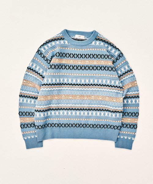 フェアアイルクルーニット（ニット/セーター）｜417 EDIFICE（フォー