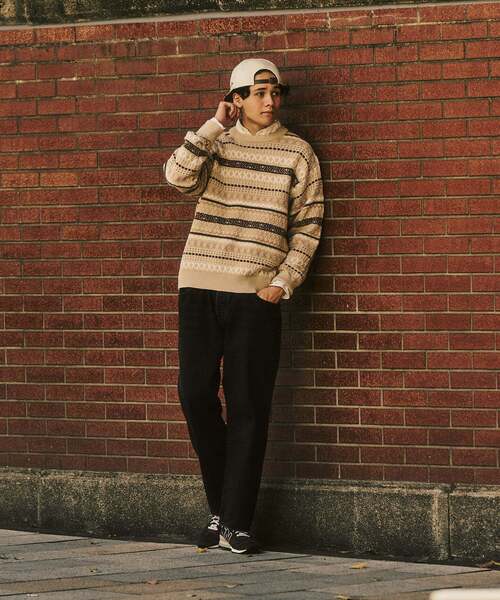 417 EDIFICE（フォーワンセブンエディフィス）の「フェアアイルクルーニット（ニット/セーター・メンズ・ブルー/カーキ/ベージュ・LARGE/MEDIUM）」の6枚目の写真