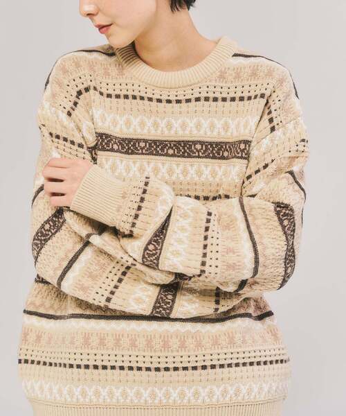フェアアイルクルーニット（ニット/セーター）｜417 EDIFICE（フォー
