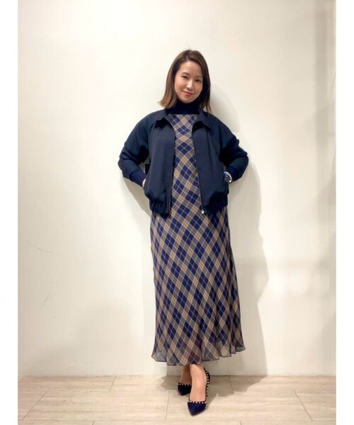 BROOKS BROTHERS(ブルックスブラザーズ)の「ウール フロントタック ボマージャケット(ブルゾン・レディース・ネイビー・0/2/4)」の8枚目の写真