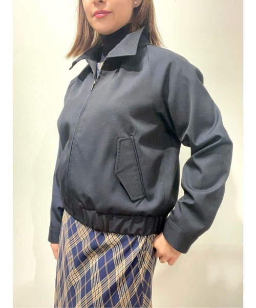 BROOKS BROTHERS(ブルックスブラザーズ)の「ウール フロントタック ボマージャケット(ブルゾン・レディース・ネイビー・0/2/4)」の10枚目の写真