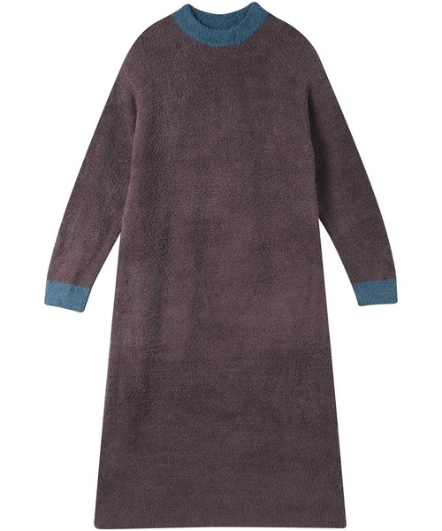 une nana cool(ウンナナクール)の「カラーブロッキング ワンピース(ルームワンピース・レディース・ブラウン/クリーム・M-L)」の11枚目の写真