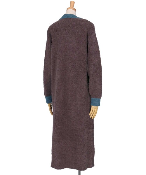 une nana cool(ウンナナクール)の「カラーブロッキング ワンピース(ルームワンピース・レディース・ブラウン/クリーム・M-L)」の12枚目の写真