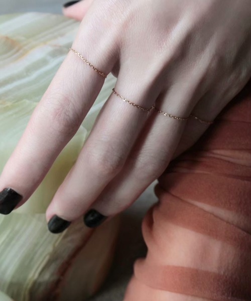 norme(ノーム)の「【K10YG】ノーム チェーン リング(スリム/1P) / norme chain ring (slim/1P)(リング・レディース・ゴールド・XXL/XL/L/M/S/XS)」の5枚目の写真