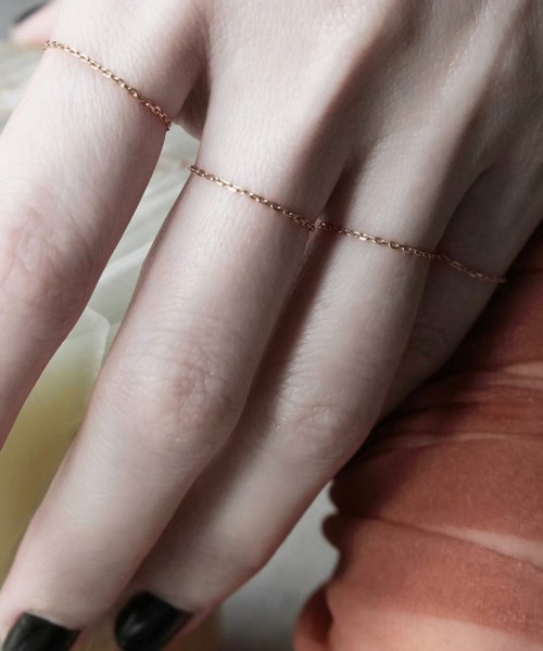 norme(ノーム)の「【K10YG】ノーム チェーン リング(スリム/1P) / norme chain ring (slim/1P)(リング・レディース・ゴールド・XXL/XL/L/M/S/XS)」の4枚目の写真
