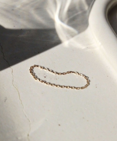 norme(ノーム)の「【K10YG】ノーム チェーン リング(スリム/1P) / norme chain ring (slim/1P)(リング・レディース・ゴールド・XXL/XL/L/M/S/XS)」の12枚目の写真