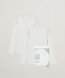 three dots（スリードッツ）の「【unisex】2パックTシャツ レギュラーフィット長袖（Tシャツ/カットソー）」