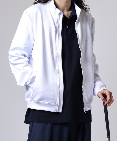 stella77golf（ステラセブンティーンセブンゴルフ）の「蛍光カラーゴルフスタンドJKT（ブルゾン・メンズ・ブラック/ネイビー/ホワイト・XXL/L/XL/M）」の4枚目の写真