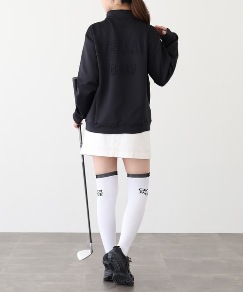 未使用　Fourteen by kdesign ノーカラー ブルゾン ゴルフ セール】蛍光カラーゴルフスタンドJKT（ブルゾン）｜stella77golf