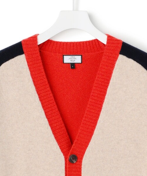 J.PRESS YORK STREET（ジェイプレスヨークストリート）の「【UNISEX】ウールカシミヤ カーディガン（カーディガン/ボレロ・メンズ・ネイビー系8/アイボリー系8/ネイビー系/アイボリー系・LARGE/MEDIUM/SMALL）」の14枚目の写真