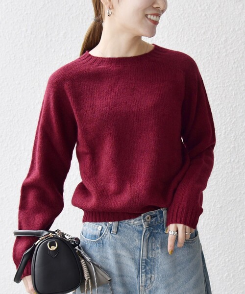 SHIPS any別注】Harley of Scotland:〈手洗い可能〉シェットランド