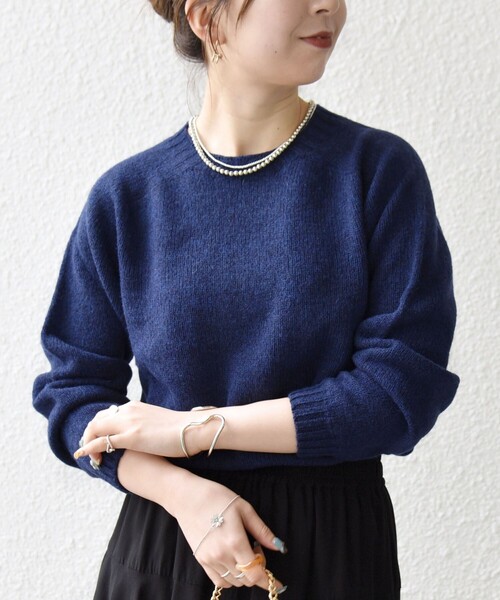 SHIPS any別注】Harley of Scotland:〈手洗い可能〉シェットランド