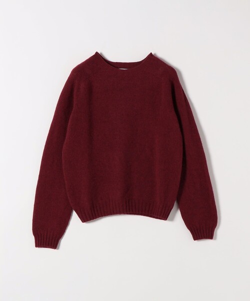 Harley of Scotland（ハーレーオブスコットランド）の「【SHIPS any別注】Harley of Scotland:〈手洗い可能〉シェットランド クルーネック ニット 25AW（ニット/セーター・レディース・ワイン/ブルー/ピンク・ONE SIZE）」の20枚目の写真