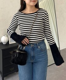 prose verse | 袖シャギーニットトップス(ニット/セーター)