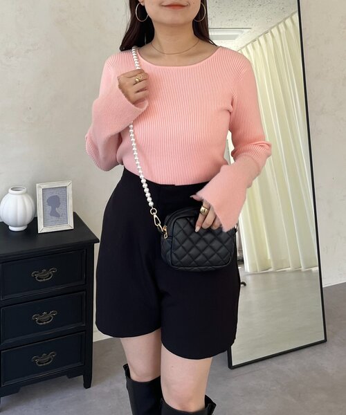 prose verse（プロズヴェール）の「袖シャギーニットトップス（ニット/セーター・レディース・ブラック系その他/ピンク/アイボリー/ブラック・LARGE/MEDIUM）」の19枚目の写真