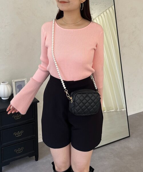 prose verse（プロズヴェール）の「袖シャギーニットトップス（ニット/セーター・レディース・ブラック系その他/ピンク/アイボリー/ブラック・LARGE/MEDIUM）」の21枚目の写真