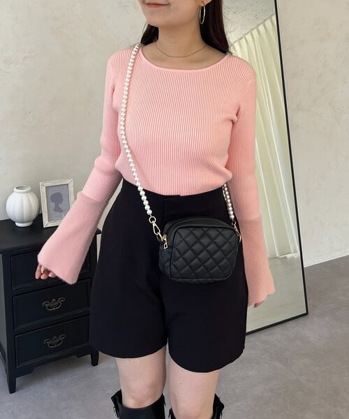 prose verse（プロズヴェール）の「袖シャギーニットトップス（ニット/セーター・レディース・ブラック系その他/ピンク/アイボリー/ブラック・LARGE/MEDIUM）」の18枚目の写真