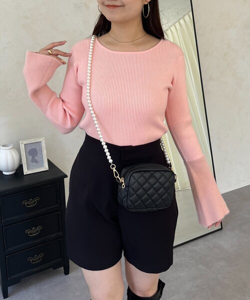 prose verse（プロズヴェール）の「袖シャギーニットトップス（ニット/セーター・レディース・ブラック系その他/ピンク/アイボリー/ブラック・LARGE/MEDIUM）」の12枚目の写真