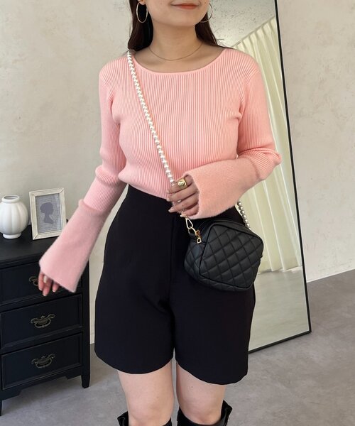 prose verse（プロズヴェール）の「袖シャギーニットトップス（ニット/セーター・レディース・ブラック系その他/ピンク/アイボリー/ブラック・LARGE/MEDIUM）」の13枚目の写真