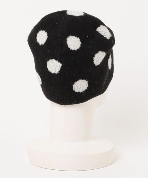 AMESWORLDWIDE（アメスワールドワイド）の「AMES WORLDWIDE／MOHAIR ビーニー（ニットキャップ/ビーニー・レディース・ブラック/チャコール・FREE）」の3枚目の写真