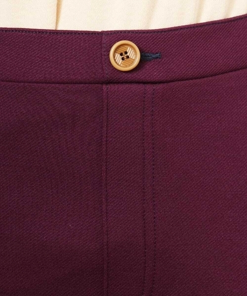 Jocomomola(ホコモモラ)の「フラワー刺繍入り裏起毛レギンスパンツ(その他パンツ・レディース・ブラック/カーキ/パープル・42/40)」の14枚目の写真