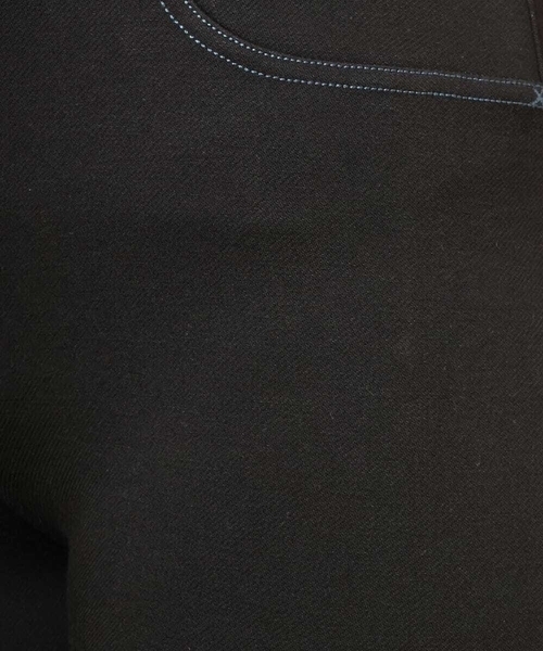 Jocomomola(ホコモモラ)の「フラワー刺繍入り裏起毛レギンスパンツ(その他パンツ・レディース・ブラック/カーキ/パープル・42/40)」の19枚目の写真