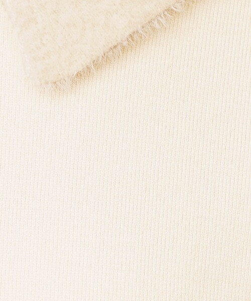 index（インデックス）の「フェザードッキングペプラムニット【洗濯機OK】（ニット/セーター・レディース・パープル/ブラック/オフホワイト・42/40/38/36）」の7枚目の写真