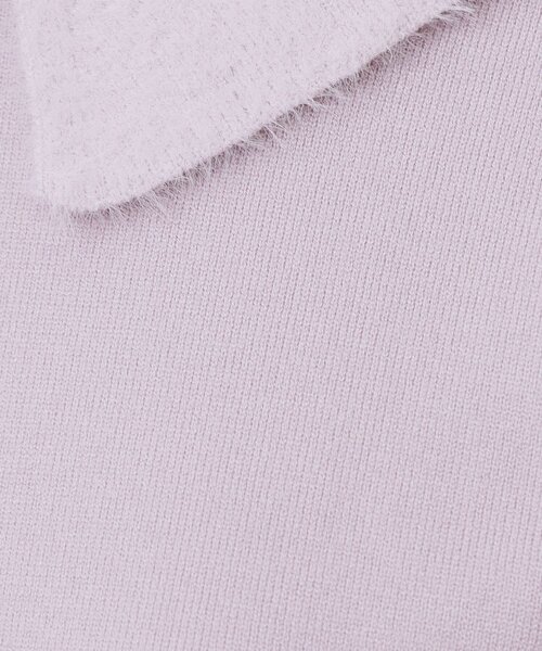 index（インデックス）の「フェザードッキングペプラムニット【洗濯機OK】（ニット/セーター・レディース・パープル/ブラック/オフホワイト・42/40/38/36）」の15枚目の写真