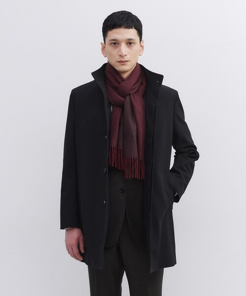 TAKEO KIKUCHI（タケオキクチ）の「【洗えるベビーカシミヤ】 ベビーカシミヤ無地マフラー（マフラー・メンズ・ターコイズブルー系5/ブラック系4/ワイン系1/ネイビー系4/ホワイト系7・00）」の9枚目の写真