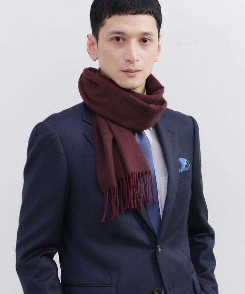 TAKEO KIKUCHI（タケオキクチ）の「【洗えるベビーカシミヤ】 ベビーカシミヤ無地マフラー（マフラー・メンズ・ターコイズブルー系5/ブラック系4/ワイン系1/ネイビー系4/ホワイト系7・00）」の17枚目の写真