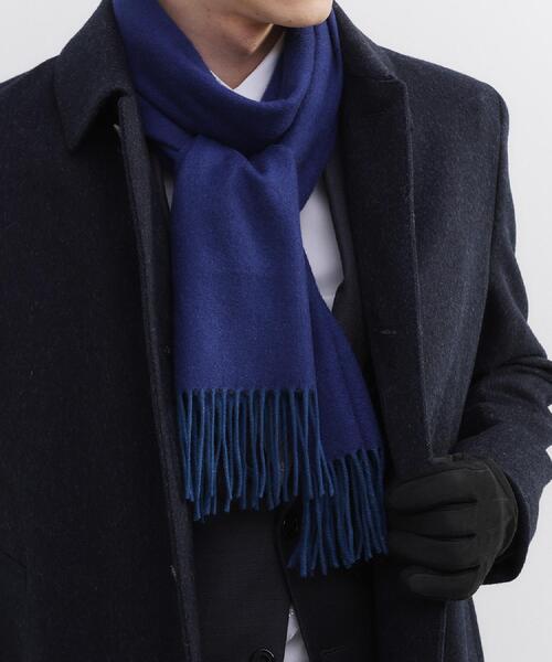 TAKEO KIKUCHI（タケオキクチ）の「【洗えるベビーカシミヤ】 ベビーカシミヤ無地マフラー（マフラー・メンズ・ターコイズブルー系5/ブラック系4/ワイン系1/ネイビー系4/ホワイト系7・00）」の18枚目の写真