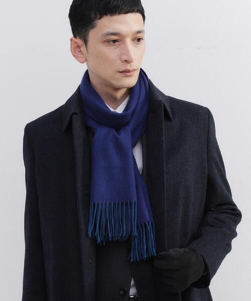 TAKEO KIKUCHI（タケオキクチ）の「【洗えるベビーカシミヤ】 ベビーカシミヤ無地マフラー（マフラー・メンズ・ターコイズブルー系5/ブラック系4/ワイン系1/ネイビー系4/ホワイト系7・00）」の19枚目の写真