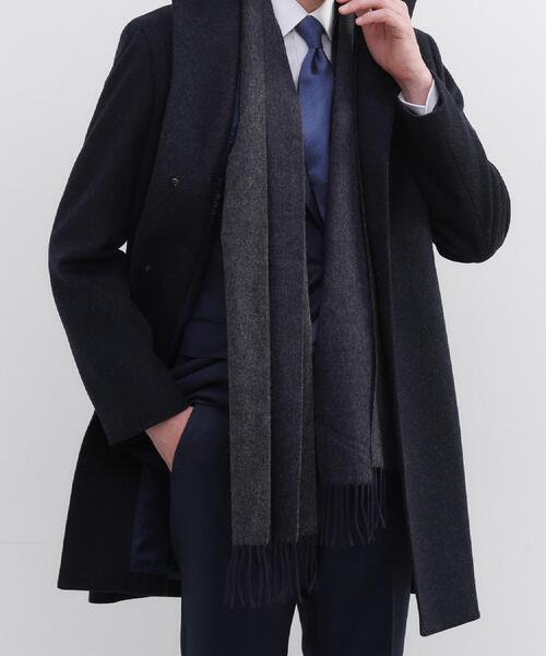 TAKEO KIKUCHI（タケオキクチ）の「【洗えるベビーカシミヤ】 ベビーカシミヤ無地マフラー（マフラー・メンズ・ターコイズブルー系5/ブラック系4/ワイン系1/ネイビー系4/ホワイト系7・00）」の21枚目の写真