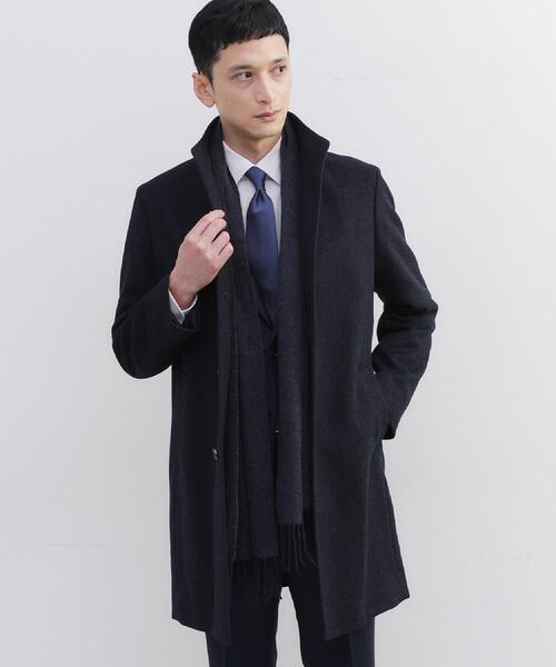 TAKEO KIKUCHI（タケオキクチ）の「【洗えるベビーカシミヤ】 ベビーカシミヤ無地マフラー（マフラー・メンズ・ターコイズブルー系5/ブラック系4/ワイン系1/ネイビー系4/ホワイト系7・00）」の11枚目の写真