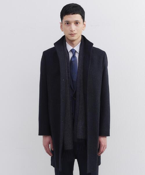 TAKEO KIKUCHI（タケオキクチ）の「【洗えるベビーカシミヤ】 ベビーカシミヤ無地マフラー（マフラー・メンズ・ターコイズブルー系5/ブラック系4/ワイン系1/ネイビー系4/ホワイト系7・00）」の12枚目の写真