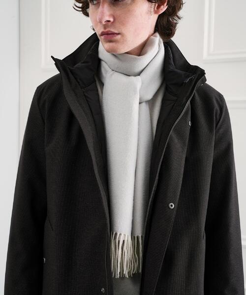 TAKEO KIKUCHI（タケオキクチ）の「【洗えるベビーカシミヤ】 ベビーカシミヤ無地マフラー（マフラー・メンズ・ターコイズブルー系5/ブラック系4/ワイン系1/ネイビー系4/ホワイト系7・00）」の13枚目の写真