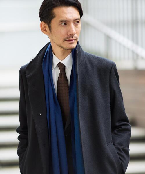 TAKEO KIKUCHI（タケオキクチ）の「【洗えるベビーカシミヤ】 ベビーカシミヤ無地マフラー（マフラー・メンズ・ターコイズブルー系5/ブラック系4/ワイン系1/ネイビー系4/ホワイト系7・00）」の15枚目の写真