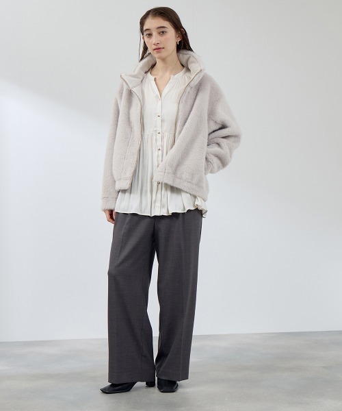 セール】フェイクファームートンブルゾン（ブルゾン）｜QUEENS COURT