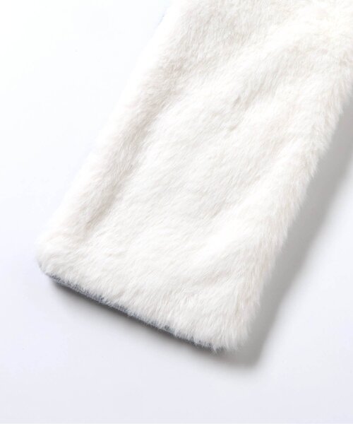 apres les cours（アプレレクール）の「リボンファーマフラー（マフラー・キッズ・アイボリー/サックスブルー/ピンク・120/140）」の15枚目の写真