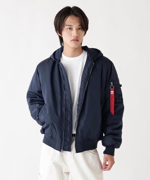 Alpha Industries(アルファインダストリーズ)の「Alpha Industries/アルファ インダストリーズ/MA-1 HOODED OXFORD FLIGHT JACKET/エムエーワン フード オックスフォード フライトジャケット(MA-1・メンズ・ネイビー/ブラック/オリーブ系・L/M/2XL/XL/S)」の21枚目の写真