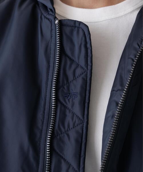 Alpha Industries(アルファインダストリーズ)の「Alpha Industries/アルファ インダストリーズ/MA-1 HOODED OXFORD FLIGHT JACKET/エムエーワン フード オックスフォード フライトジャケット(MA-1・メンズ・ネイビー/ブラック/オリーブ系・L/M/2XL/XL/S)」の14枚目の写真