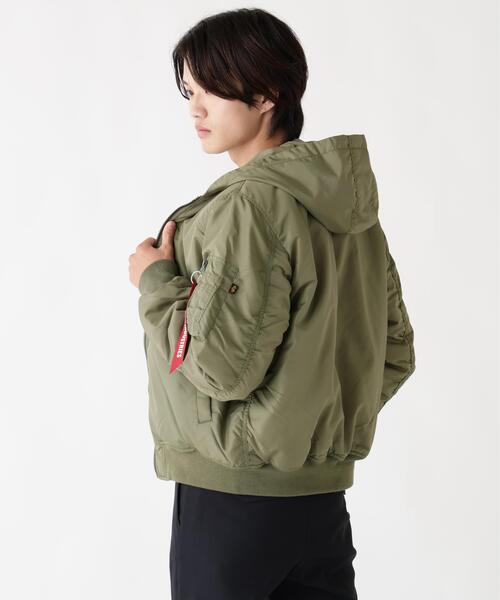 Alpha Industries(アルファインダストリーズ)の「Alpha Industries/アルファ インダストリーズ/MA-1 HOODED OXFORD FLIGHT JACKET/エムエーワン フード オックスフォード フライトジャケット(MA-1・メンズ・ネイビー/ブラック/オリーブ系・L/M/2XL/XL/S)」の7枚目の写真