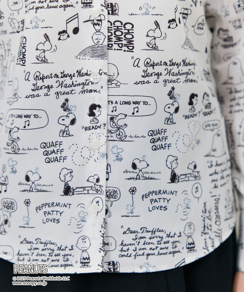 PEANUTS】ドローイングシャツカラーブラウス（シャツ/ブラウス