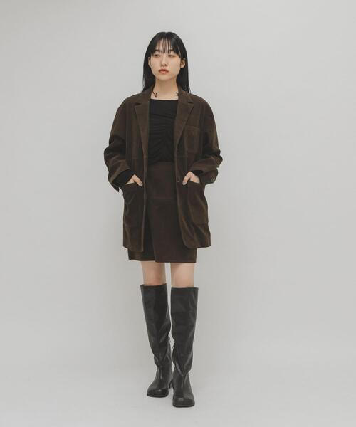 KBF(ケイビーエフ)の「プランプトゥロングブーツ(ブーツ・レディース・ダークブラウン/ブラック・36/37/38)」の16枚目の写真