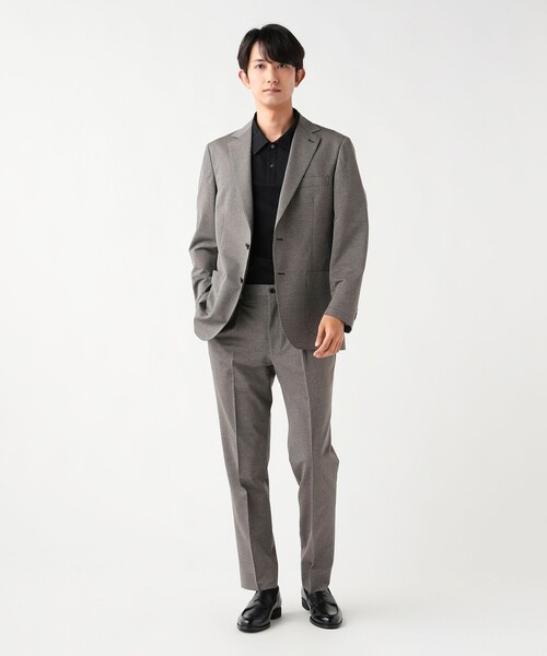 BEAMS HEART（ビームスハート）の「【6/18値下げ】ポリエステルコットン 強撚 千鳥柄 2ボタン ジャケット（セットアップ対応）（テーラードジャケット・メンズ・ネイビー/グレー・SMALL/MEDIUM/LARGE/X-LARGE）」の3枚目の写真