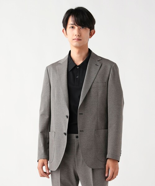 BEAMS HEART（ビームスハート）の「【6/18値下げ】ポリエステルコットン 強撚 千鳥柄 2ボタン ジャケット（セットアップ対応）（テーラードジャケット・メンズ・ネイビー/グレー・SMALL/MEDIUM/LARGE/X-LARGE）」の6枚目の写真