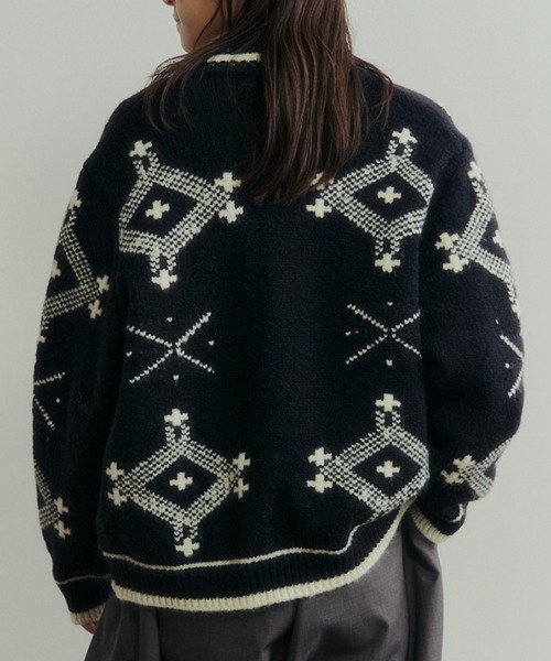 セール】クロスステッチニットカーディガン（ニット/セーター）｜Libra