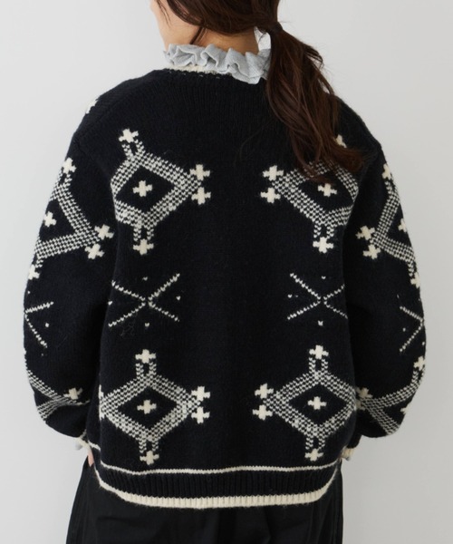 セール】クロスステッチニットカーディガン（ニット/セーター）｜Libra