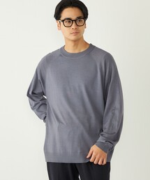 〈吸湿発熱・洗濯機可能〉CELLN(R) × ウール 14ゲージ ニット◇